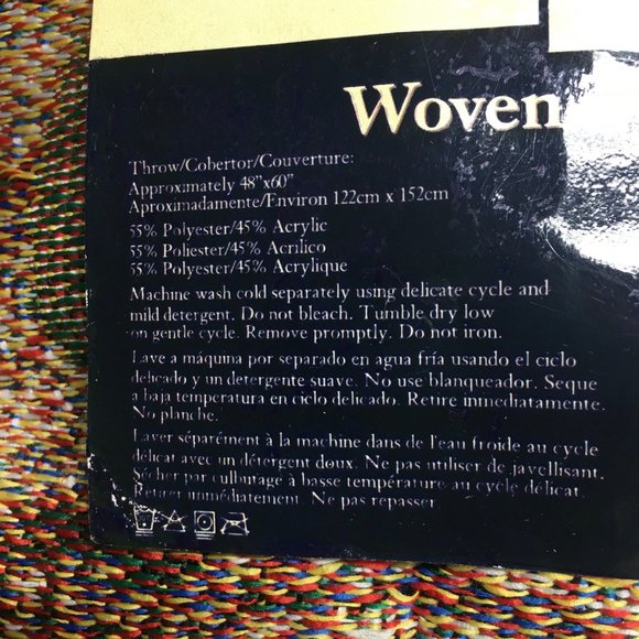 NEW Disney Mickey Mouse Woven Tapestry Pillow & Throw Comic Design - Picture 4 of 8